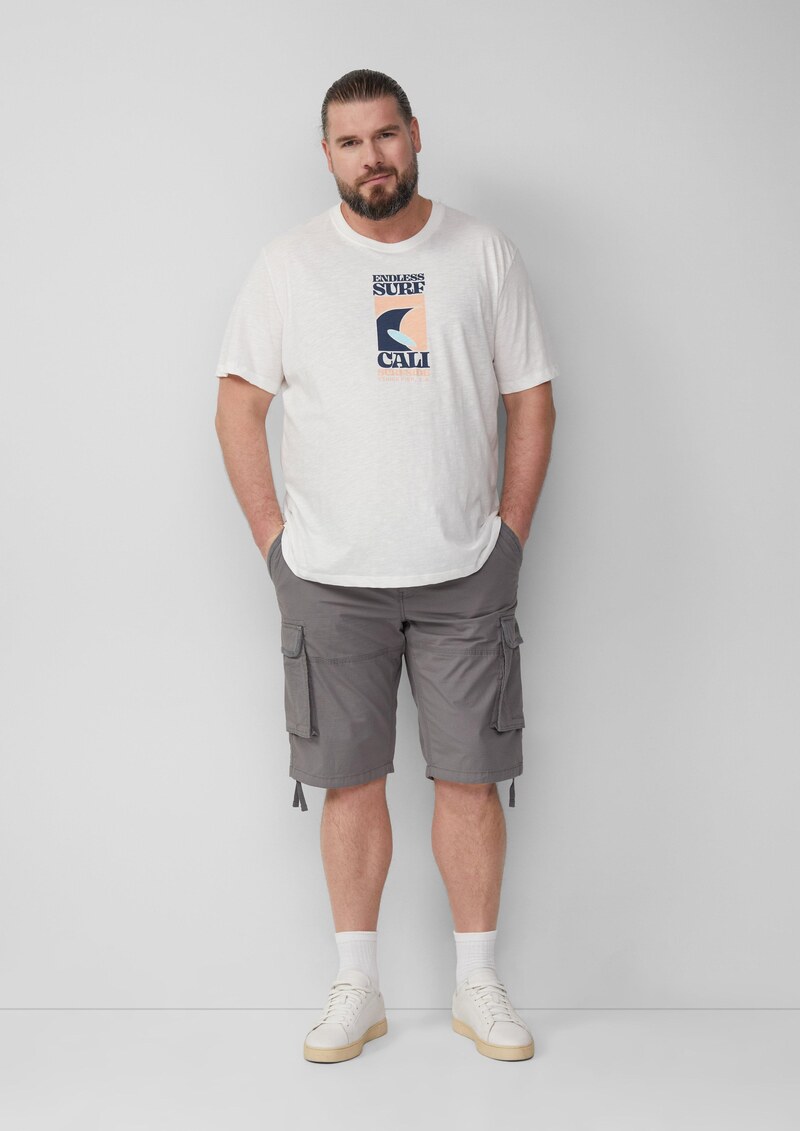 File: Cargo-Bermuda im Relaxed Fit mit Ripstop-Struktur