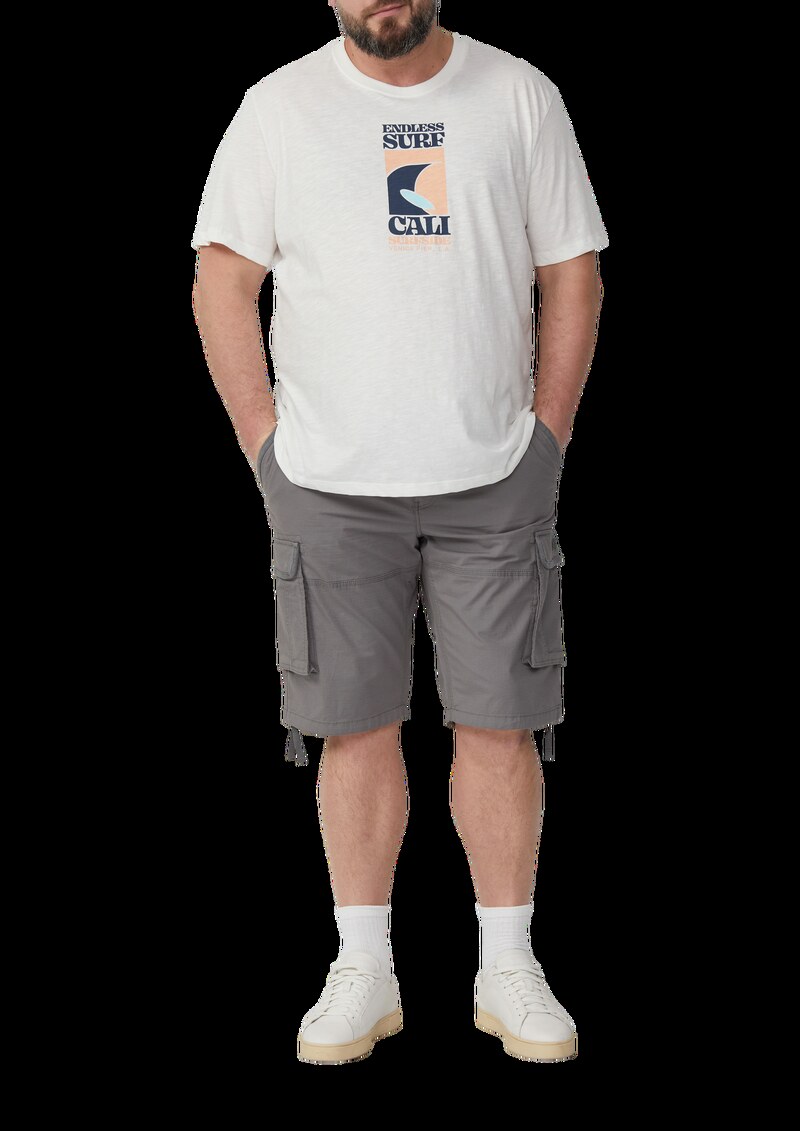 File: Cargo-Bermuda im Relaxed Fit mit Ripstop-Struktur