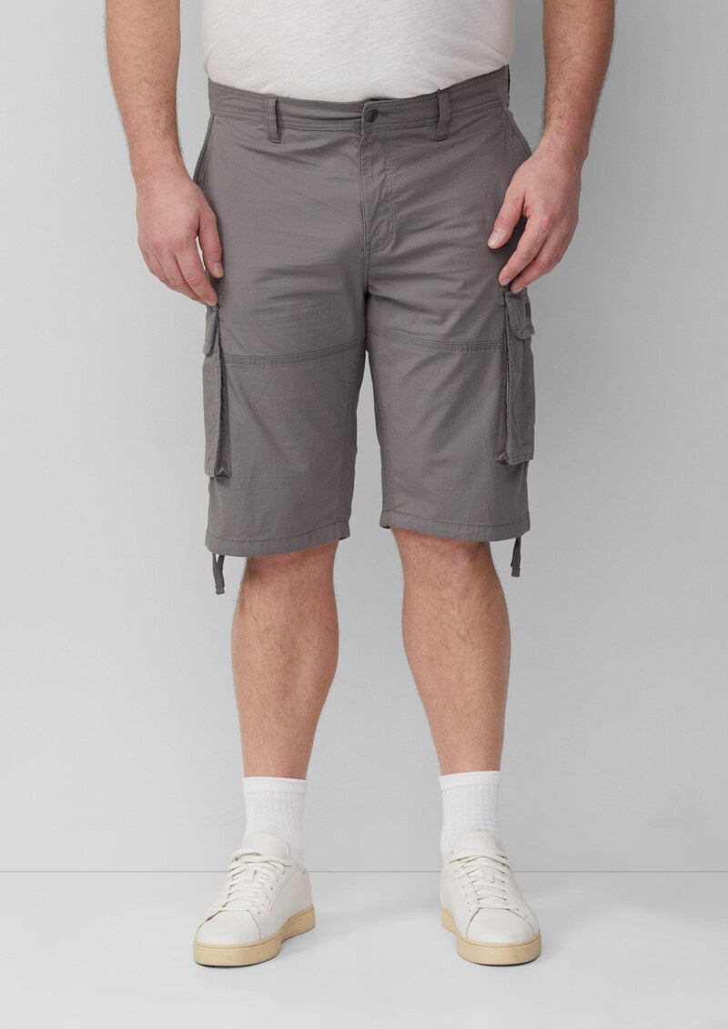 File: Cargo-Bermuda im Relaxed Fit mit Ripstop-Struktur
