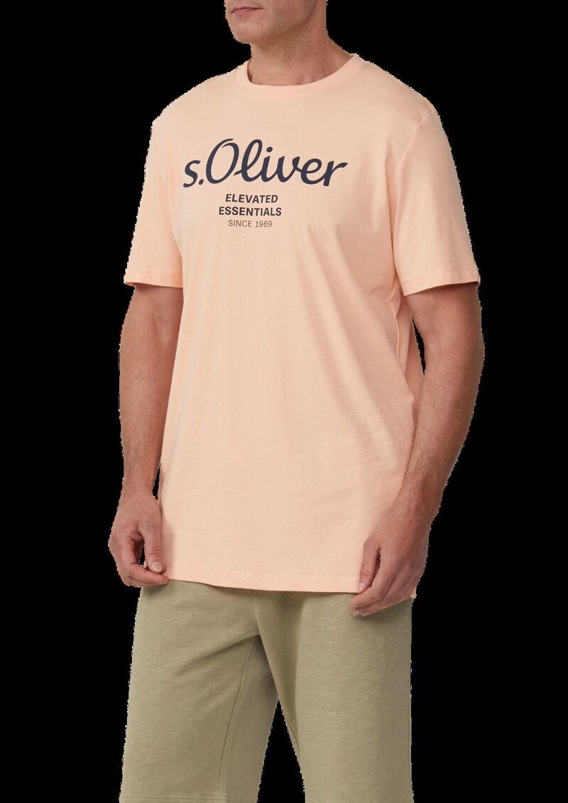 Baumwoll-T-Shirt mit Logo-Print