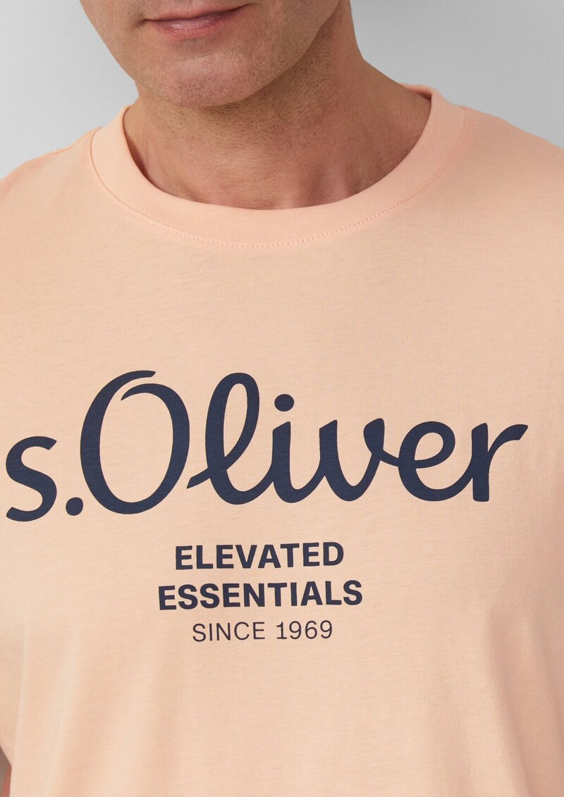 Baumwoll-T-Shirt mit Logo-Print