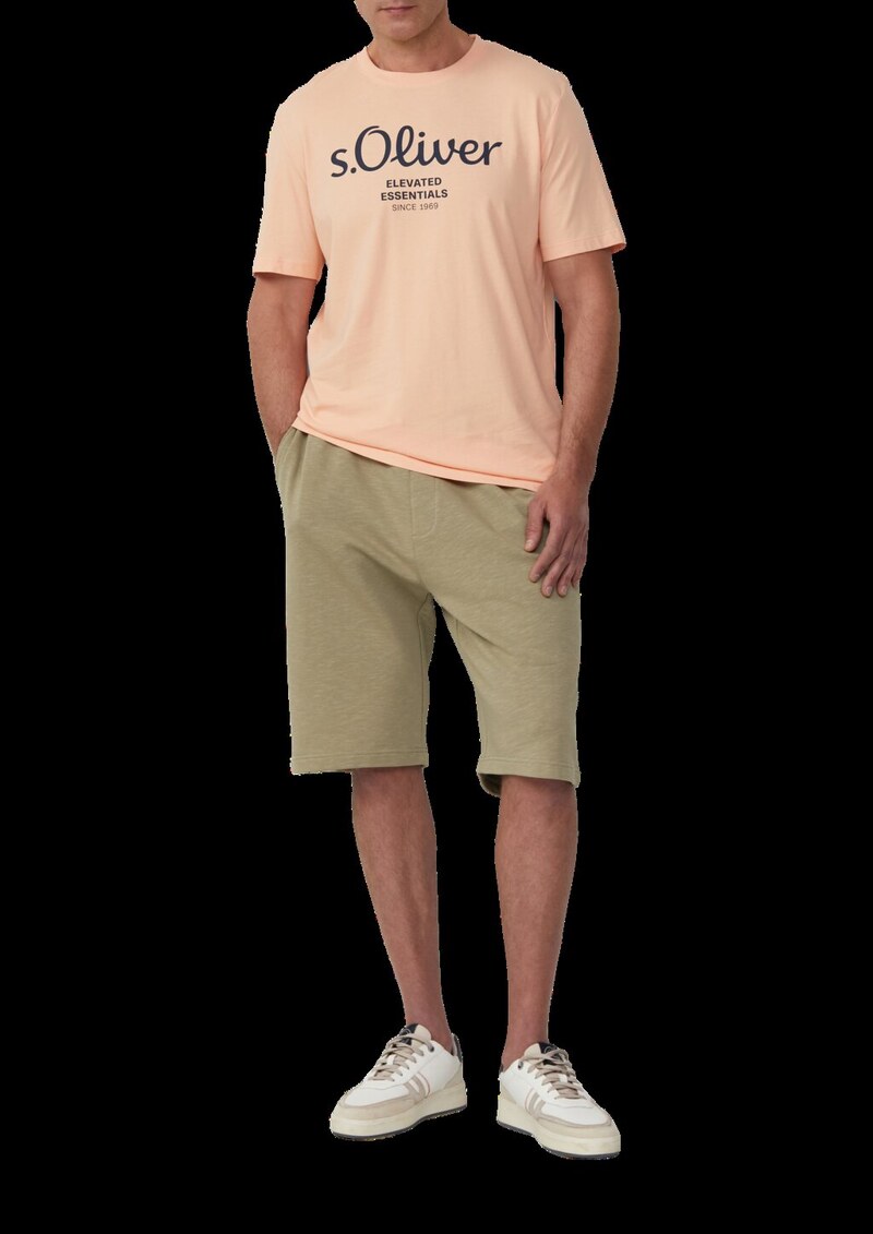 Baumwoll-T-Shirt mit Logo-Print