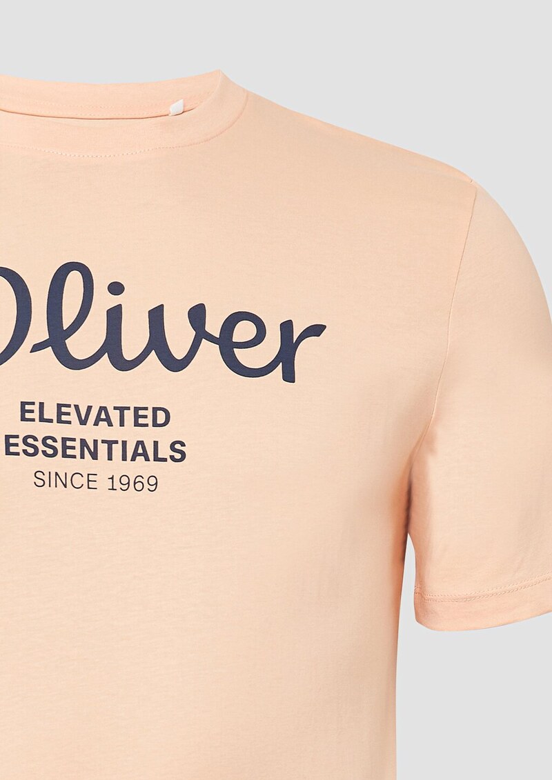 Baumwoll-T-Shirt mit Logo-Print