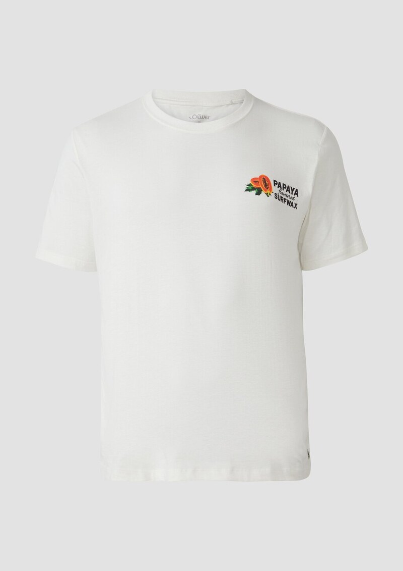 Baumwoll-T-Shirt im Relaxed Fit mit Front- und Rückenprint