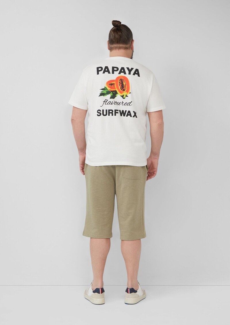 Baumwoll-T-Shirt im Relaxed Fit mit Front- und Rückenprint