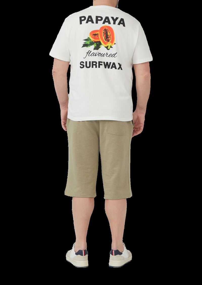 Baumwoll-T-Shirt im Relaxed Fit mit Front- und Rückenprint