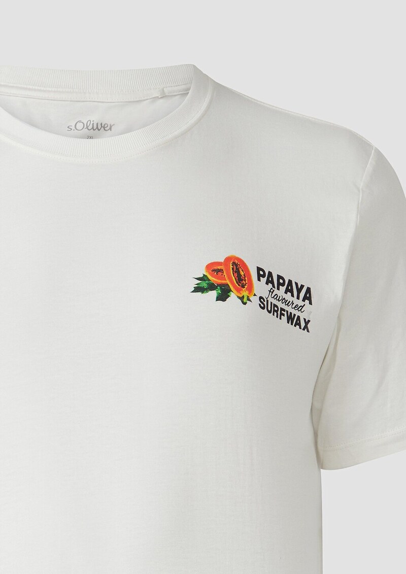 Baumwoll-T-Shirt im Relaxed Fit mit Front- und Rückenprint