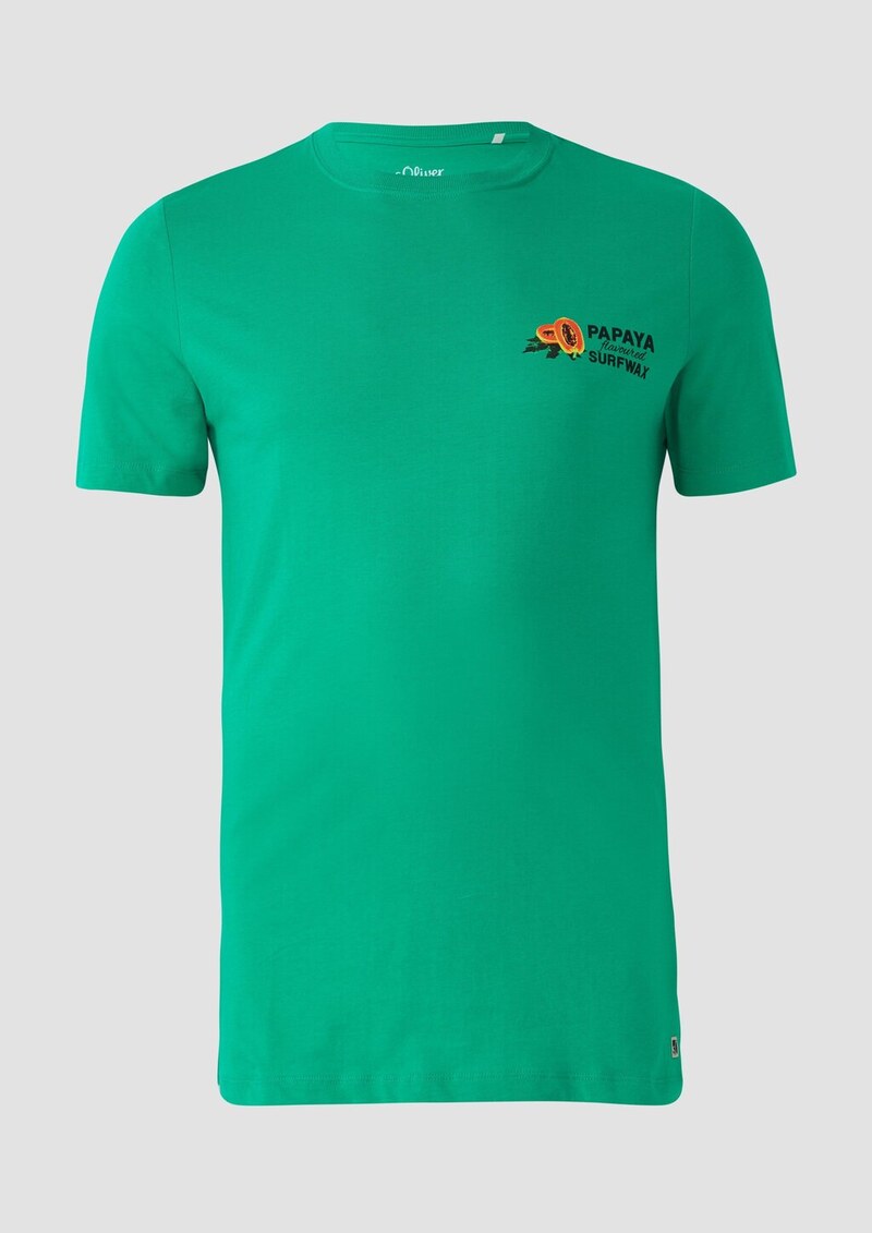 Baumwoll-T-Shirt im Relaxed Fit mit Front- und Rückenprint