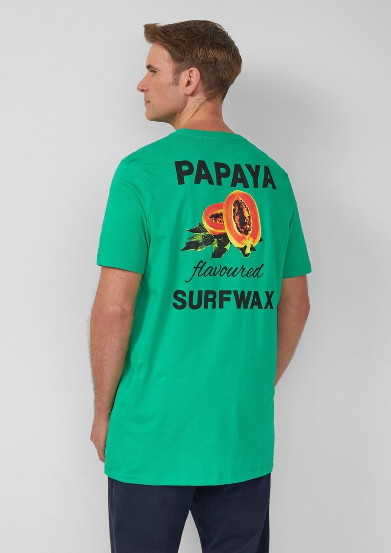 Baumwoll-T-Shirt im Relaxed Fit mit Front- und Rückenprint