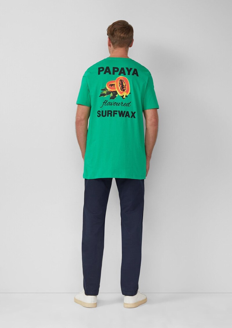 Baumwoll-T-Shirt im Relaxed Fit mit Front- und Rückenprint