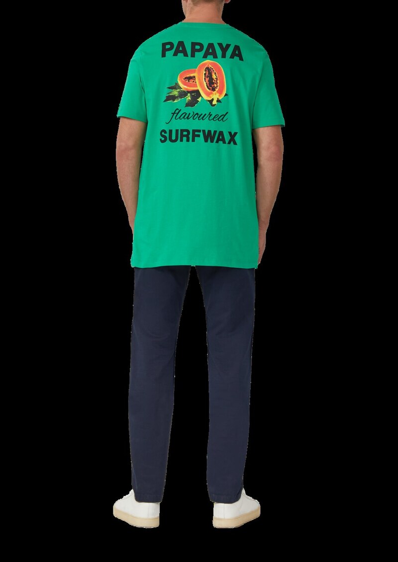 Baumwoll-T-Shirt im Relaxed Fit mit Front- und Rückenprint