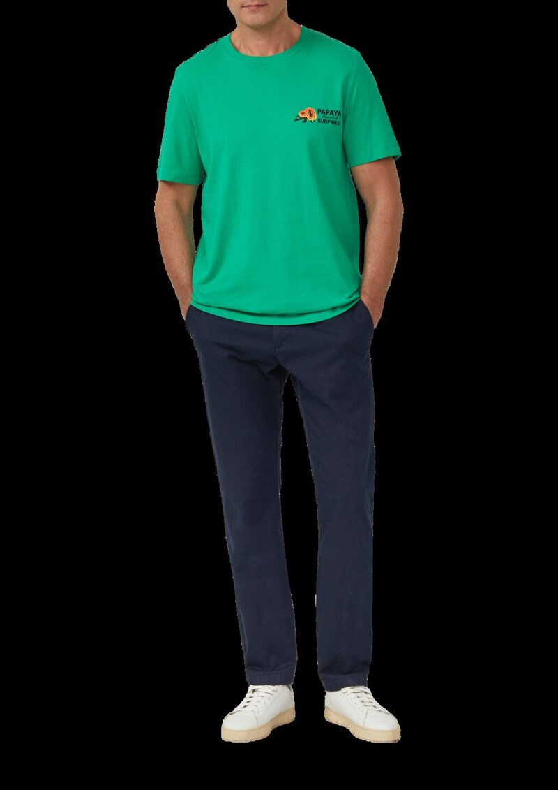 Baumwoll-T-Shirt im Relaxed Fit mit Front- und Rückenprint