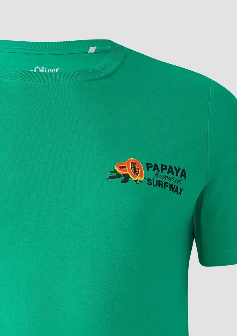 Baumwoll-T-Shirt im Relaxed Fit mit Front- und Rückenprint