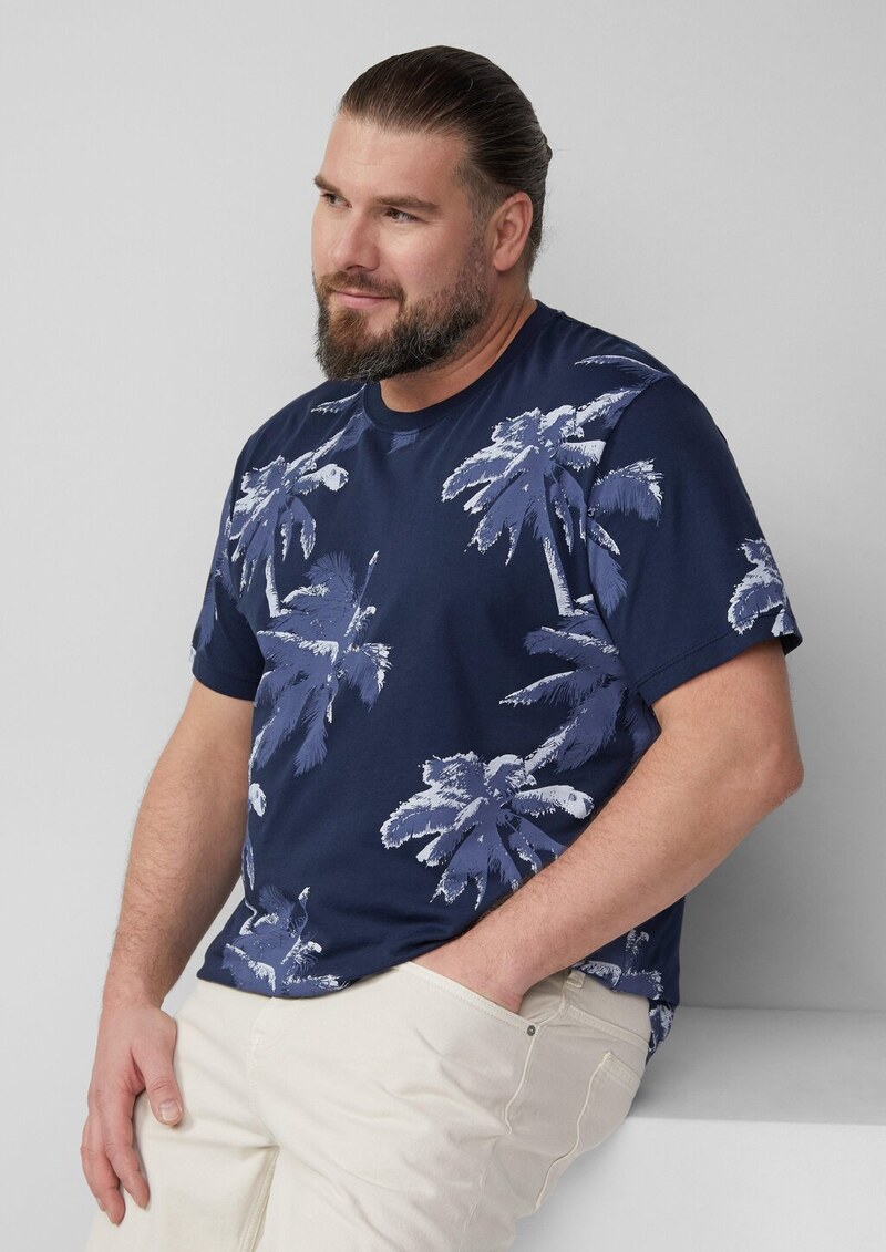 T-Shirt aus Baumwolle mit All-over-Print