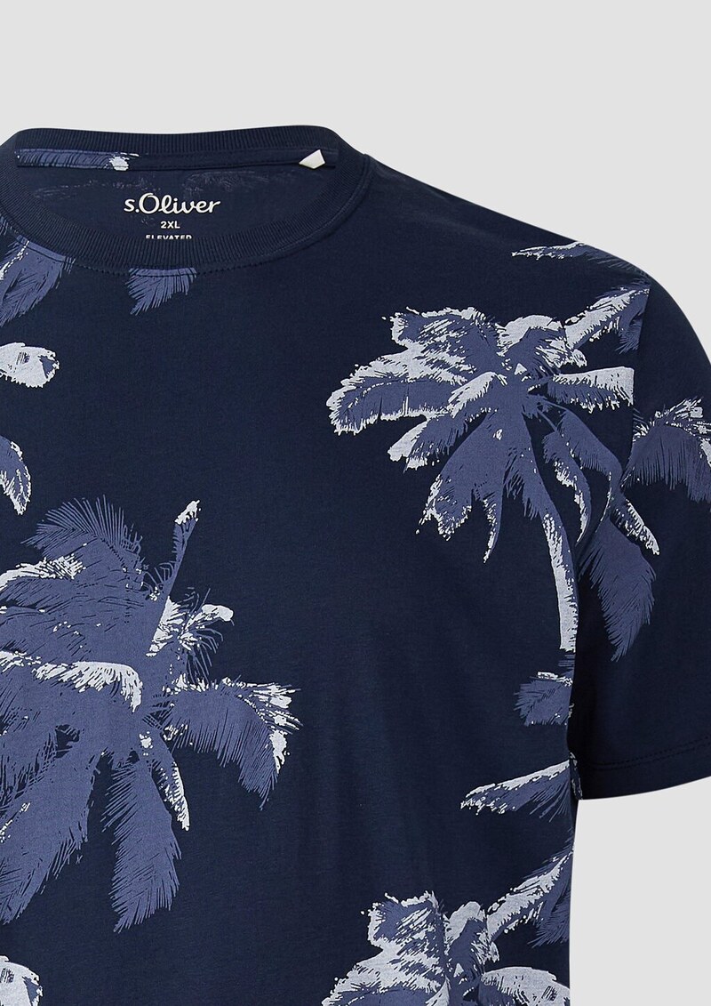 T-Shirt aus Baumwolle mit All-over-Print