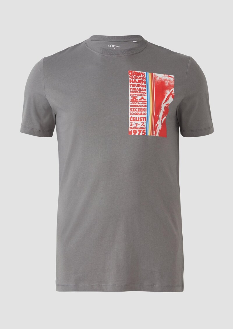 T-Shirt aus Baumwolle mit Jaws© UCS LLC-Print