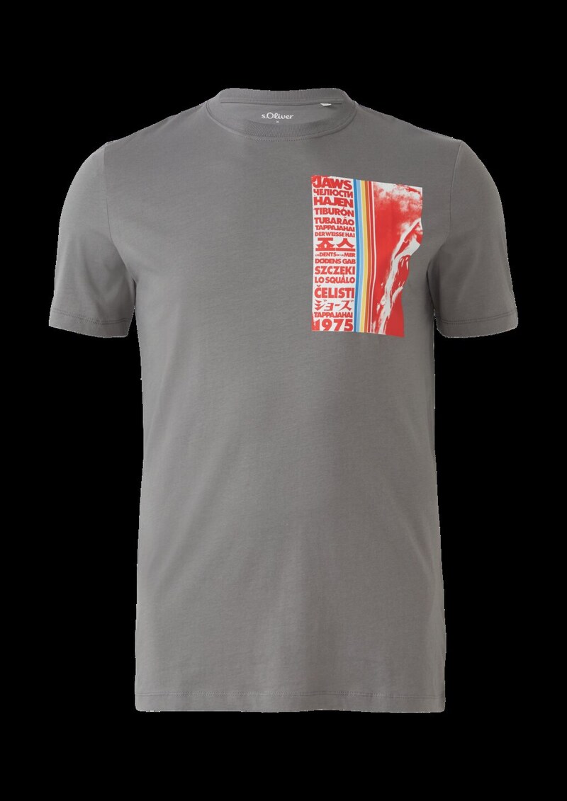 T-Shirt aus Baumwolle mit Jaws© UCS LLC-Print