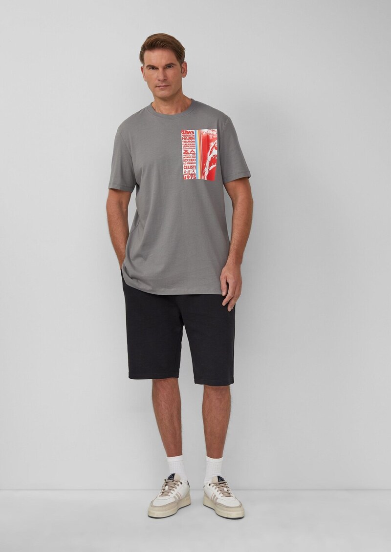 T-Shirt aus Baumwolle mit Jaws© UCS LLC-Print