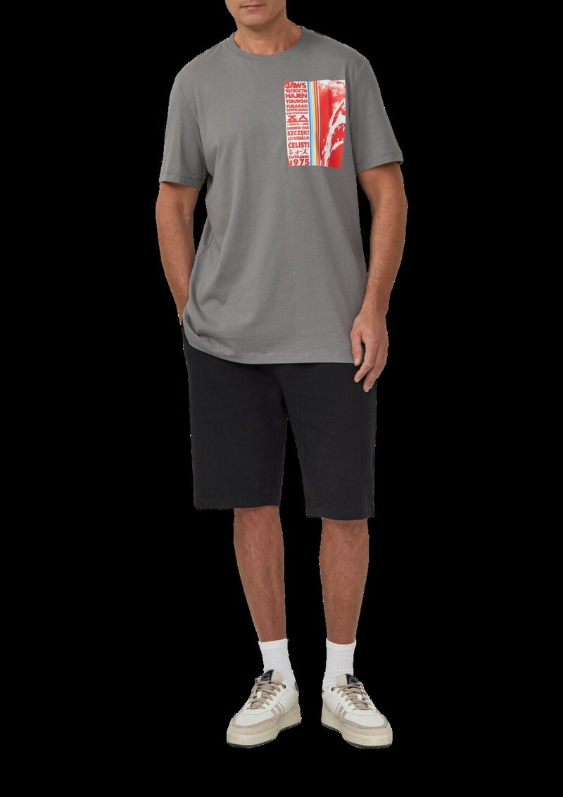 T-Shirt aus Baumwolle mit Jaws© UCS LLC-Print