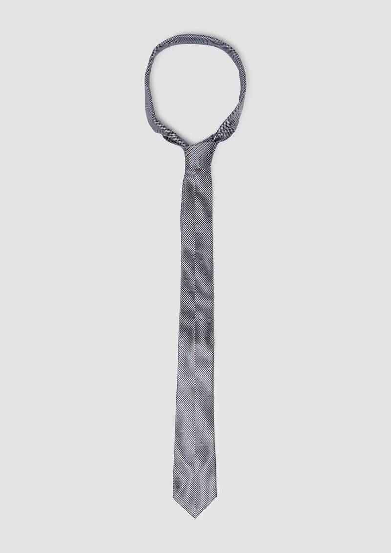 Krawatte aus Seidenmix mit Jacquard-Muster