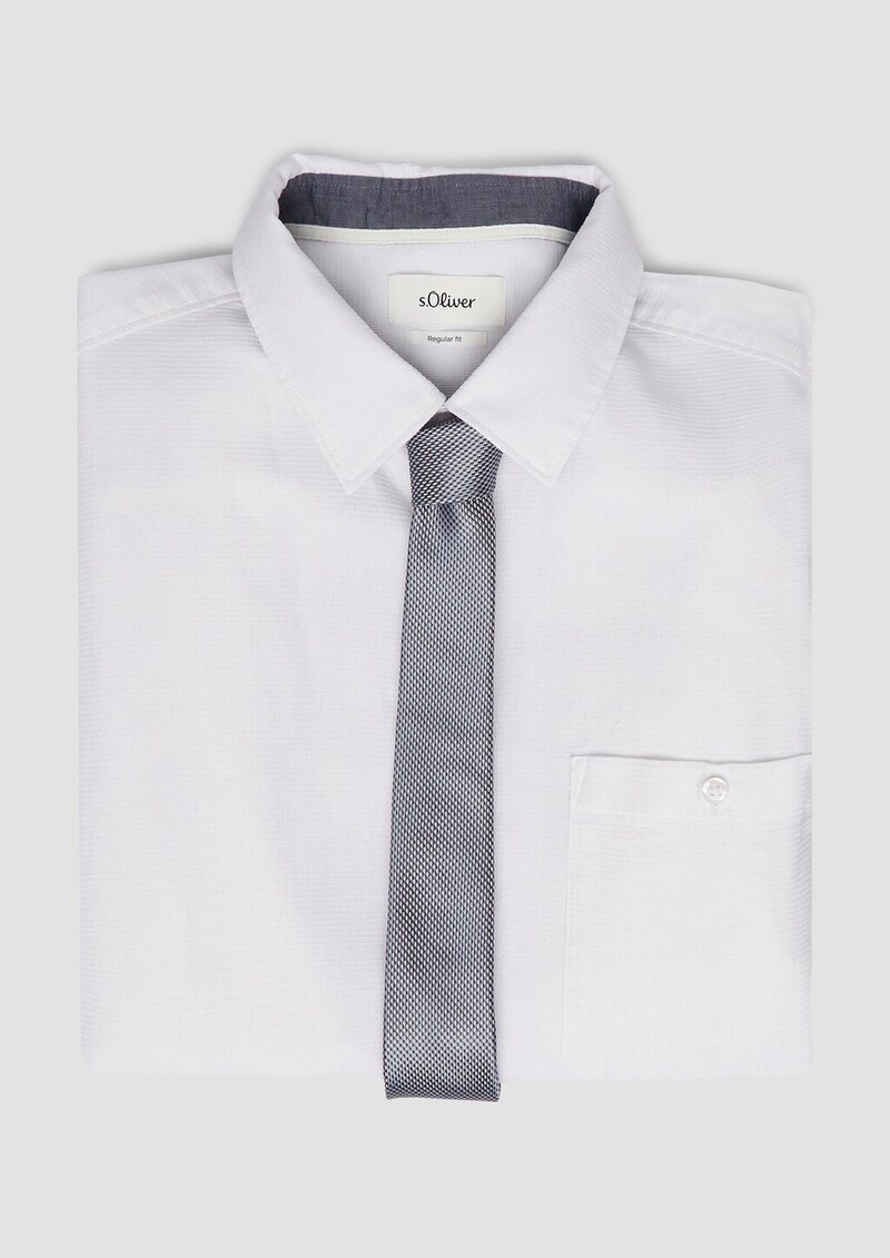 Krawatte aus Seidenmix mit Jacquard-Muster