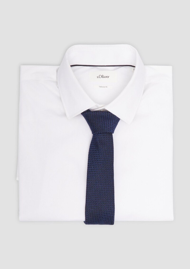 Jacquard-Krawatte in Woll-Optik