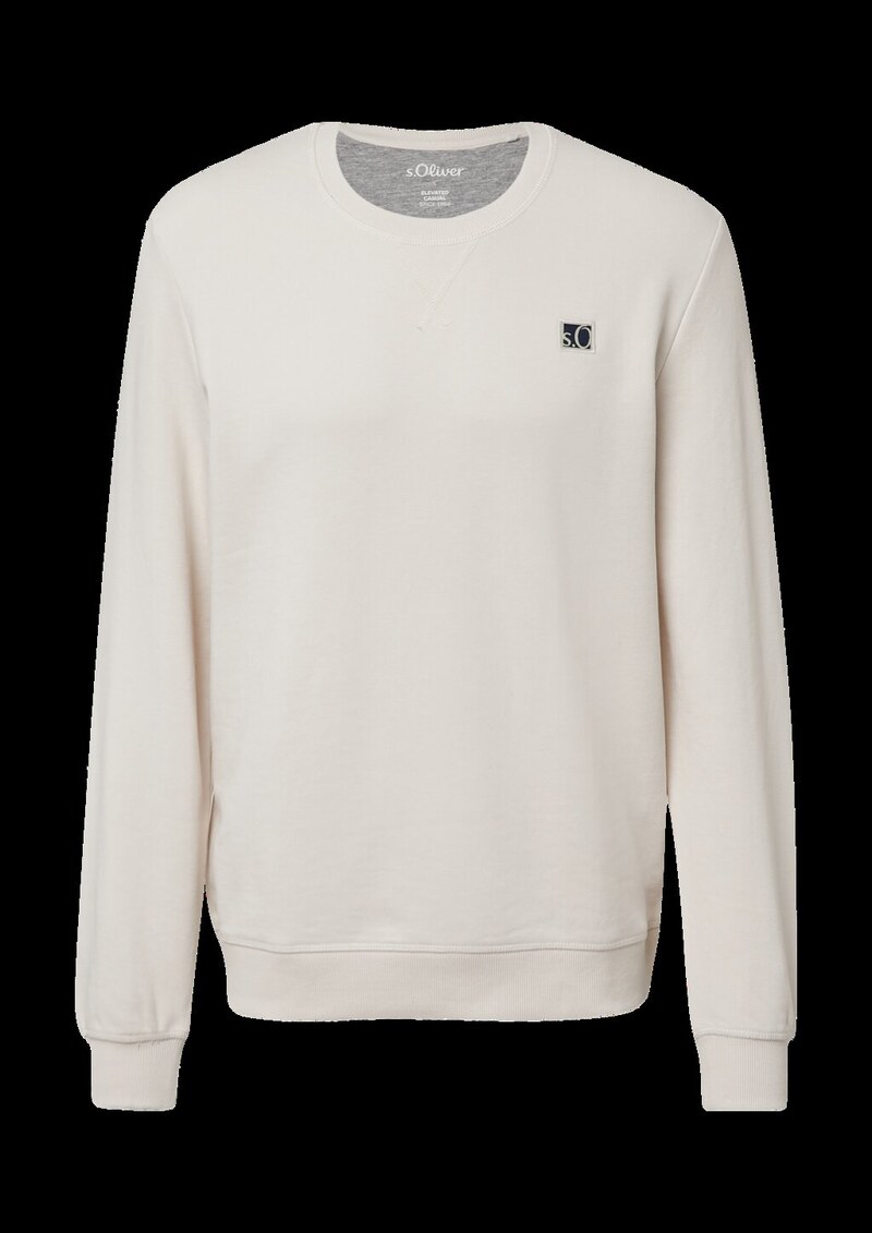 Weiches Sweatshirt aus Baumwollmix mit Crew Neck