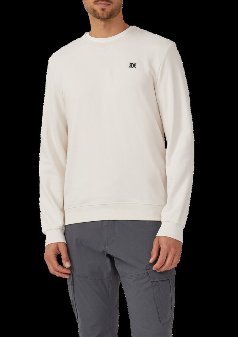 Weiches Sweatshirt aus Baumwollmix mit Crew Neck