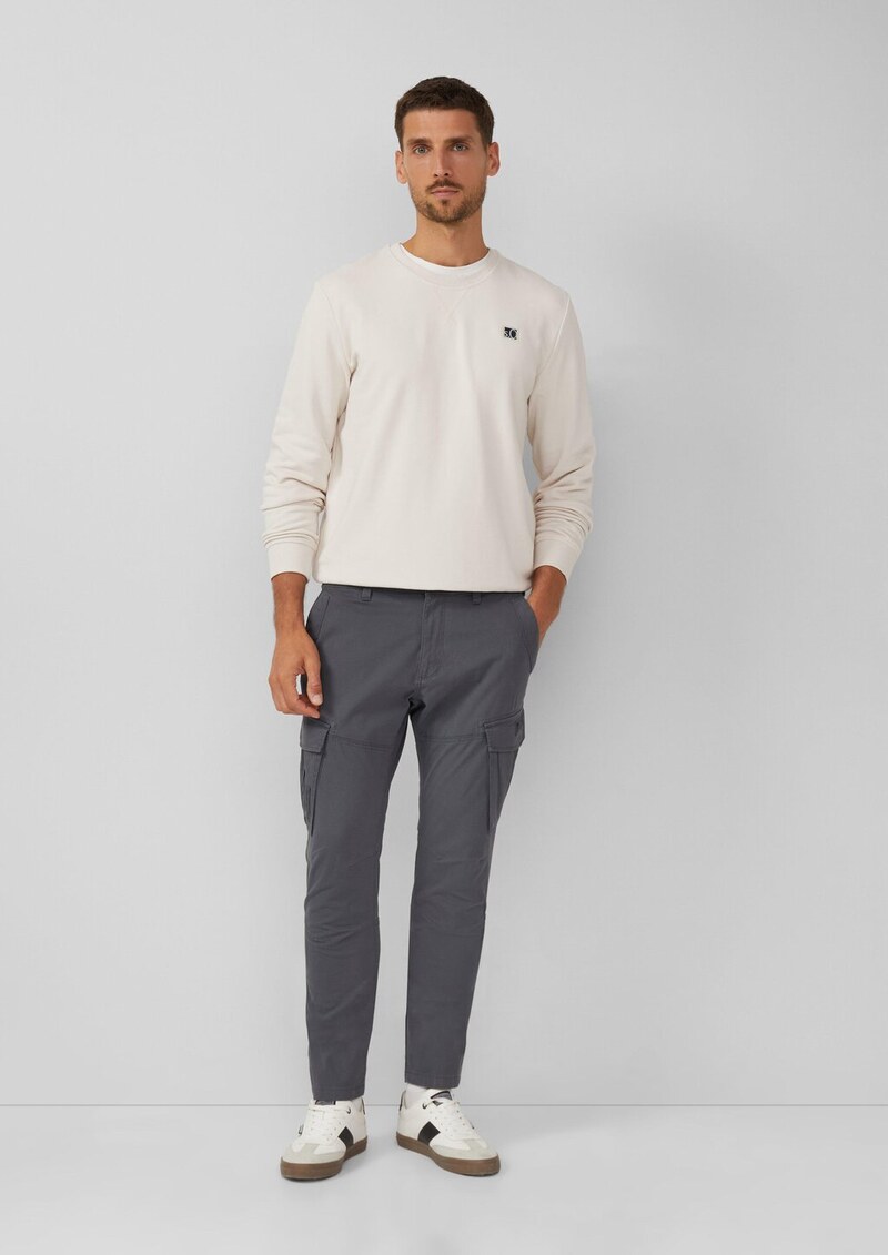 Weiches Sweatshirt aus Baumwollmix mit Crew Neck