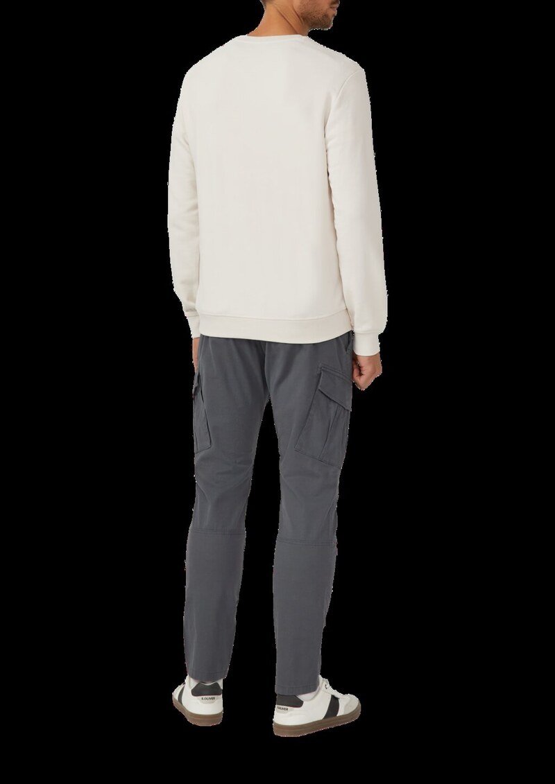 Weiches Sweatshirt aus Baumwollmix mit Crew Neck