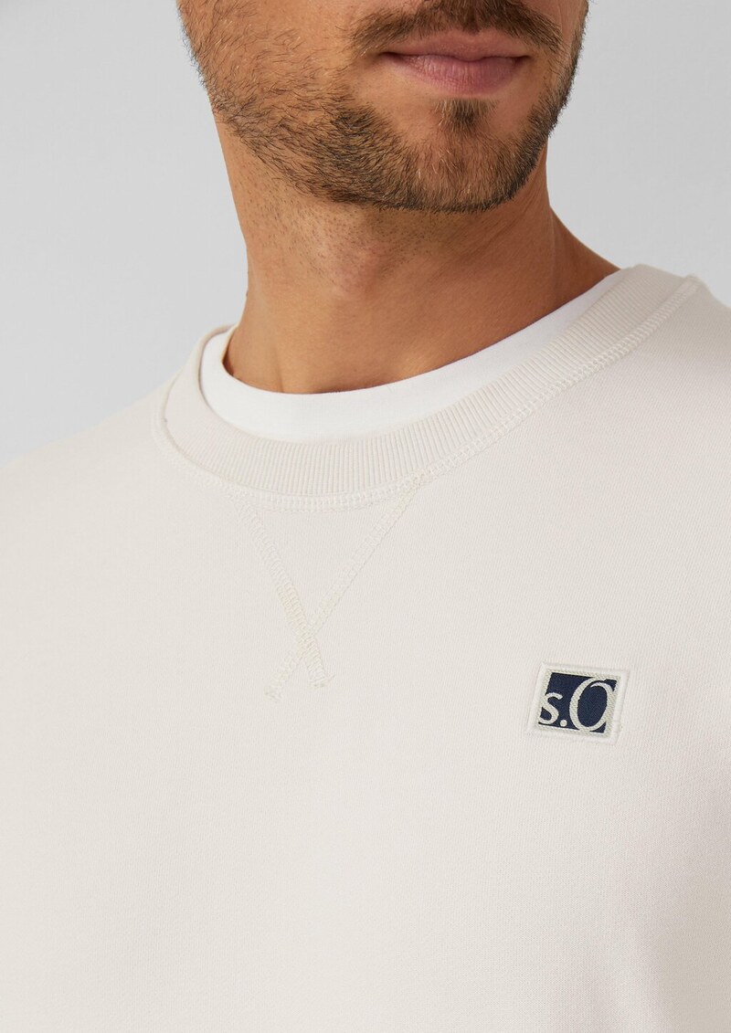 Weiches Sweatshirt aus Baumwollmix mit Crew Neck