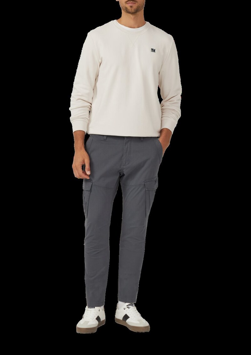 Weiches Sweatshirt aus Baumwollmix mit Crew Neck