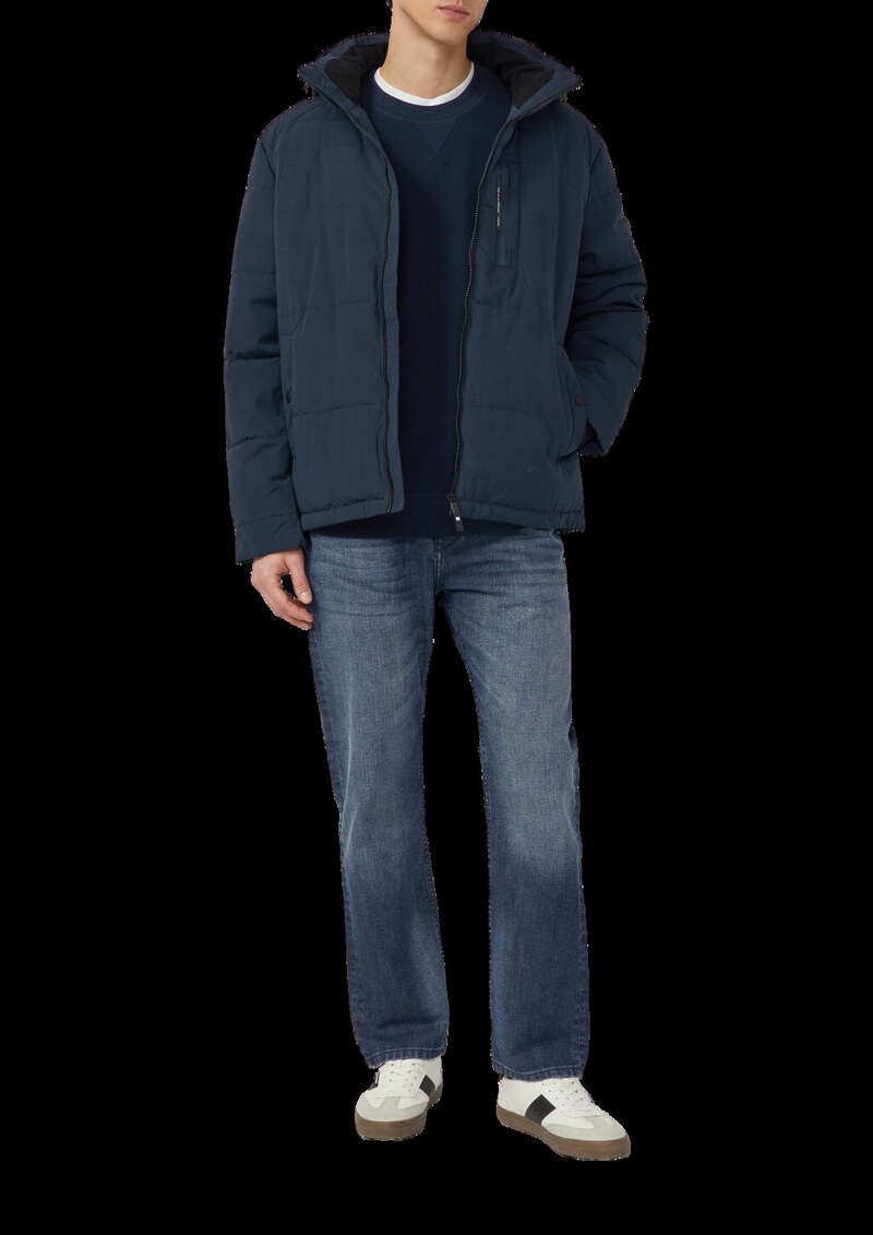 Strukturiertes Sweatshirt mit Rippbündchen