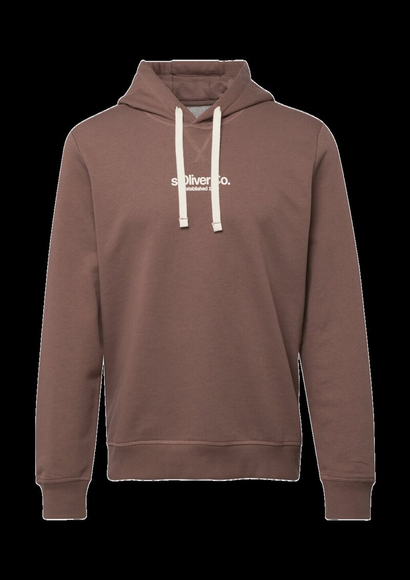 Kapuzenpullover aus Baumwollmix mit Logo-Print