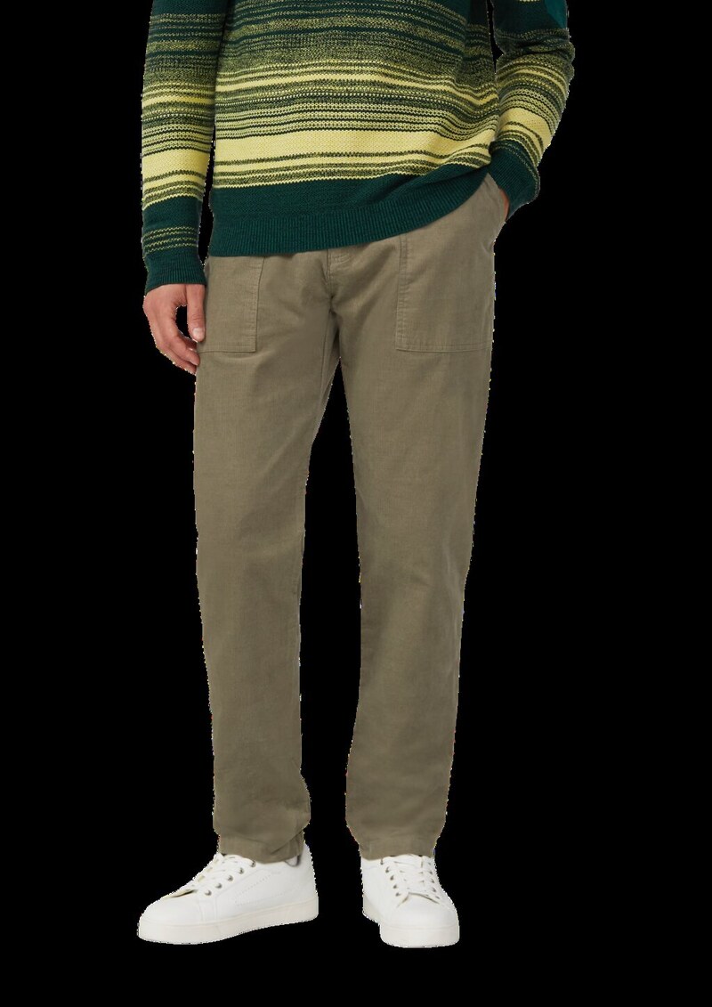 Detroit: Relaxed-Fit-Hose aus Cord mit Tunnelzug