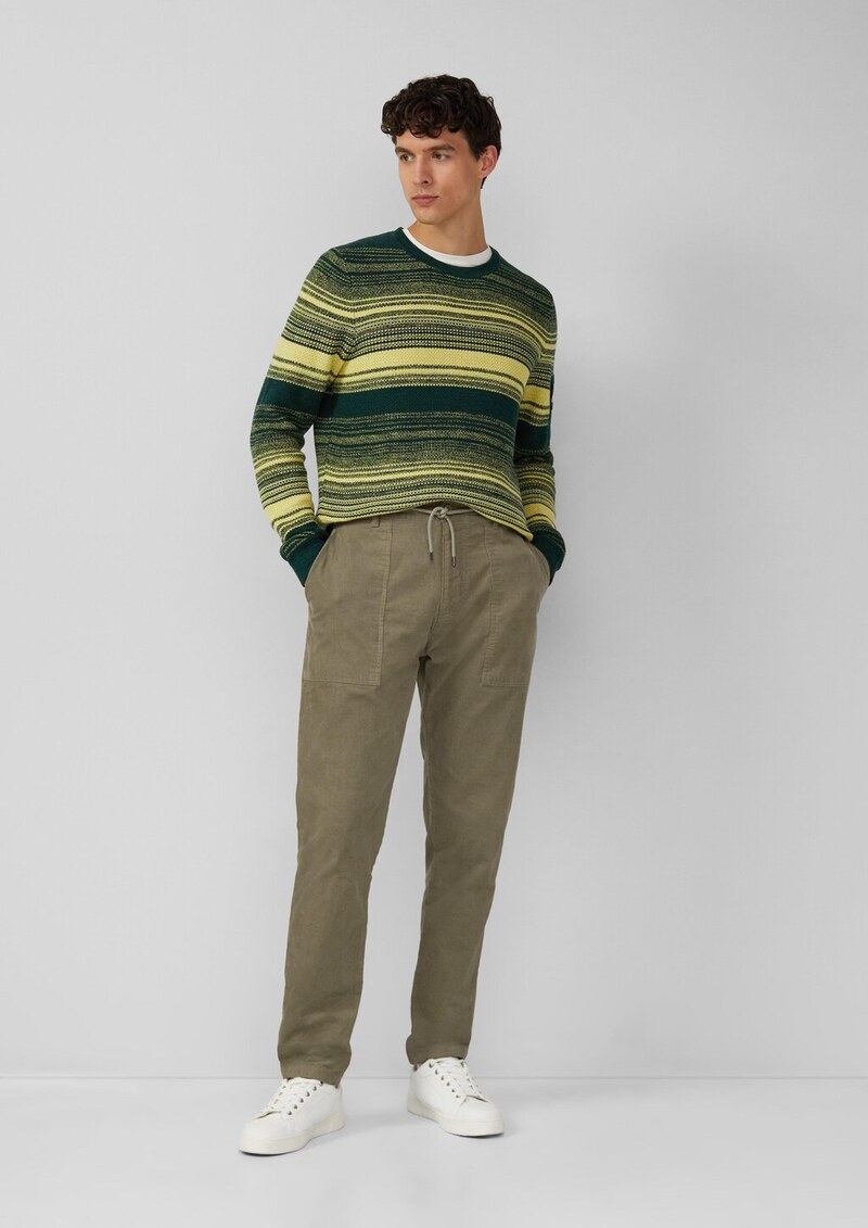 Detroit: Relaxed-Fit-Hose aus Cord mit Tunnelzug