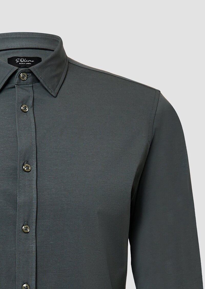 Tailored Fit: Hemd aus Premium-Jersey
