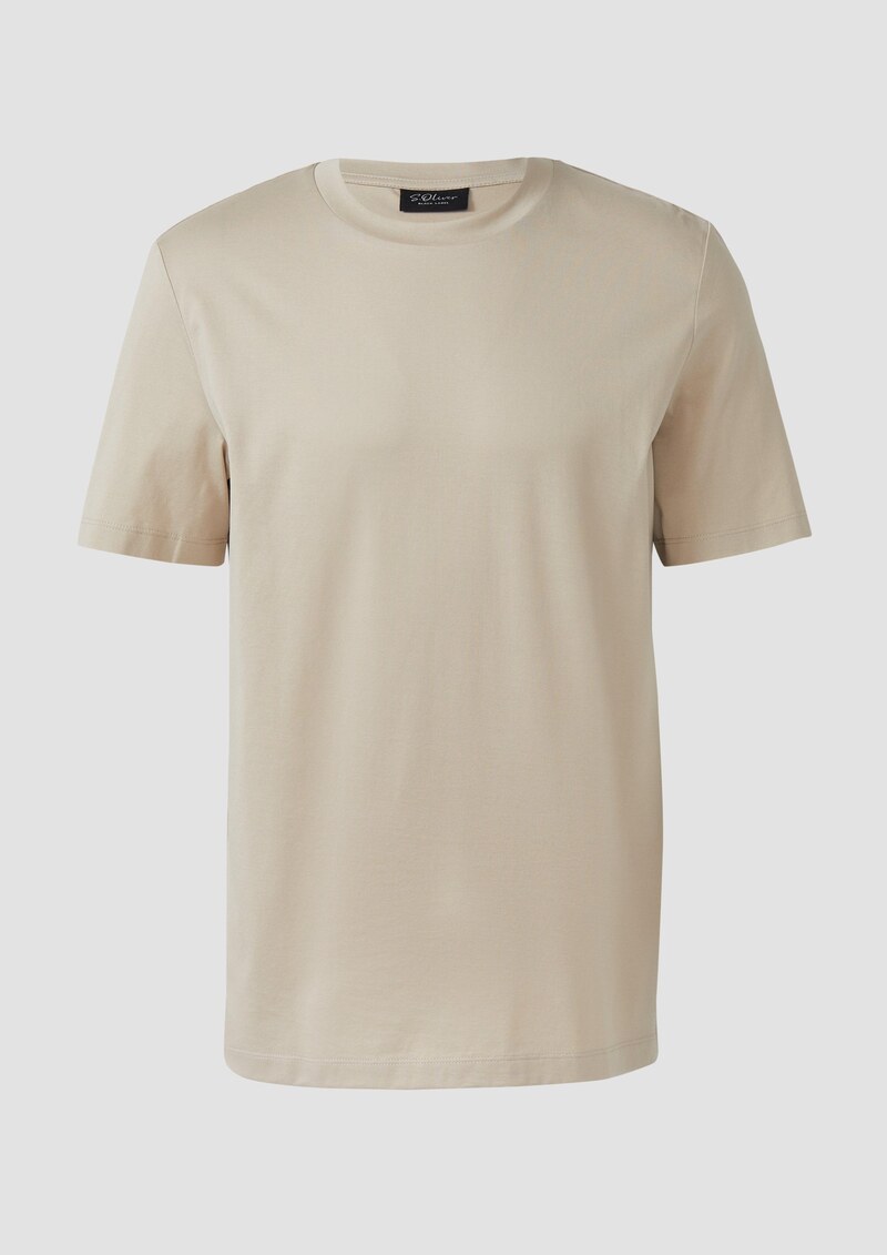 T-Shirt aus Edeljersey mit Crew Neck