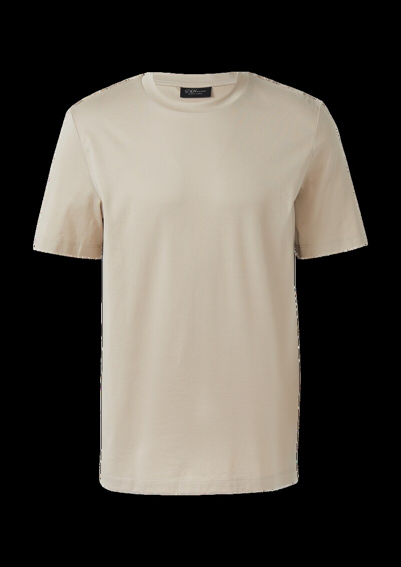 T-Shirt aus Edeljersey mit Crew Neck