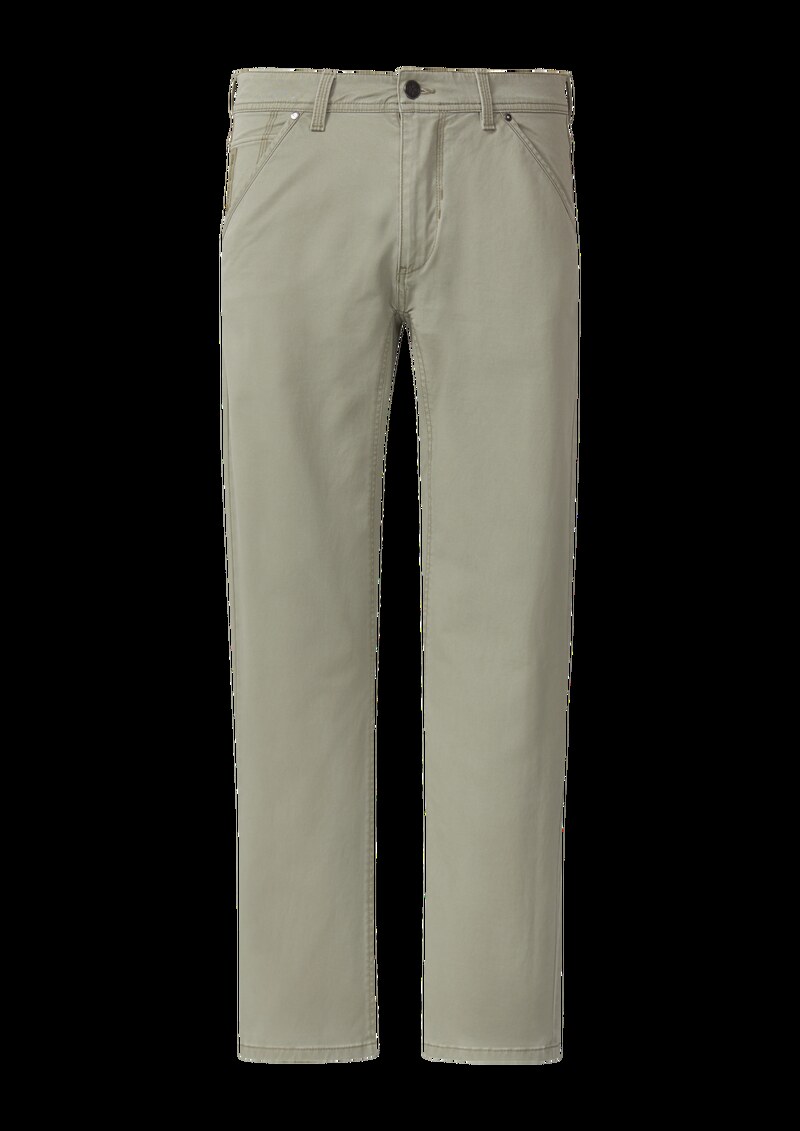 Chinohose aus Baumwollmix mit Ziernaht