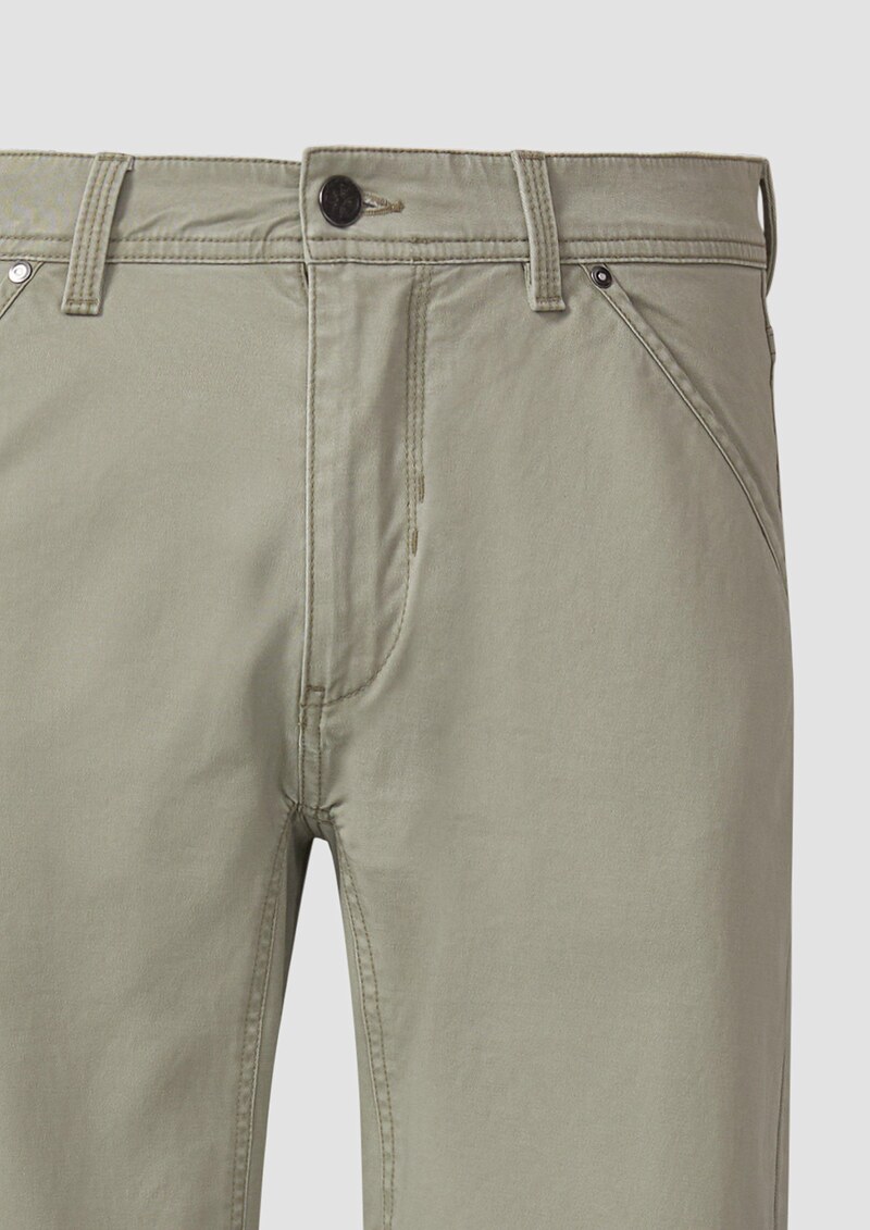 Chinohose aus Baumwollmix mit Ziernaht