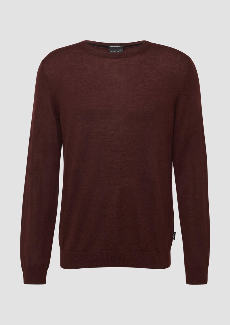 Strickpullover aus reiner Merinowolle