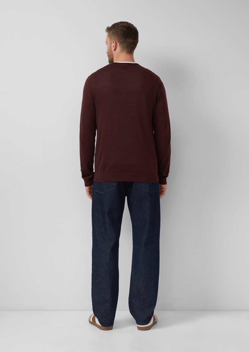 Strickpullover aus reiner Merinowolle