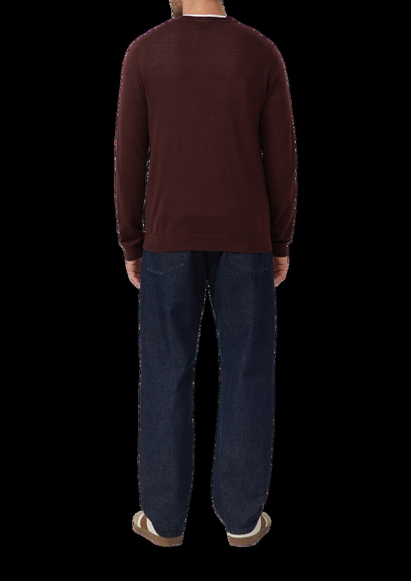 Strickpullover aus reiner Merinowolle