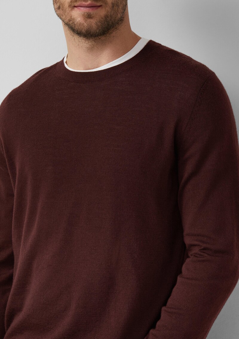 Strickpullover aus reiner Merinowolle