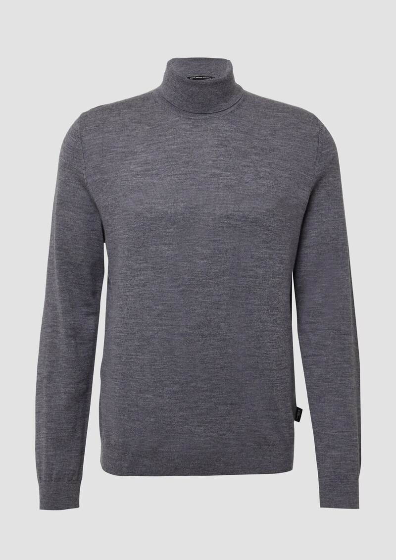 Rollkragenpullover aus reiner Merinowolle