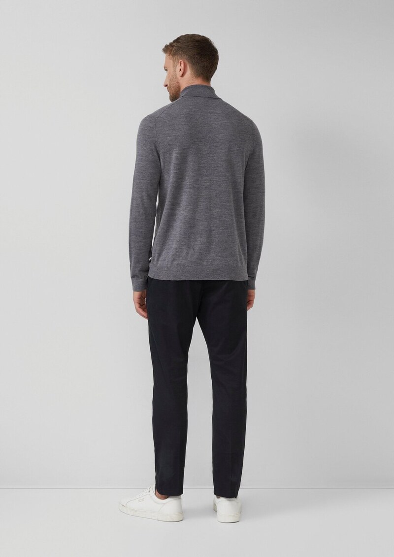 Rollkragenpullover aus reiner Merinowolle