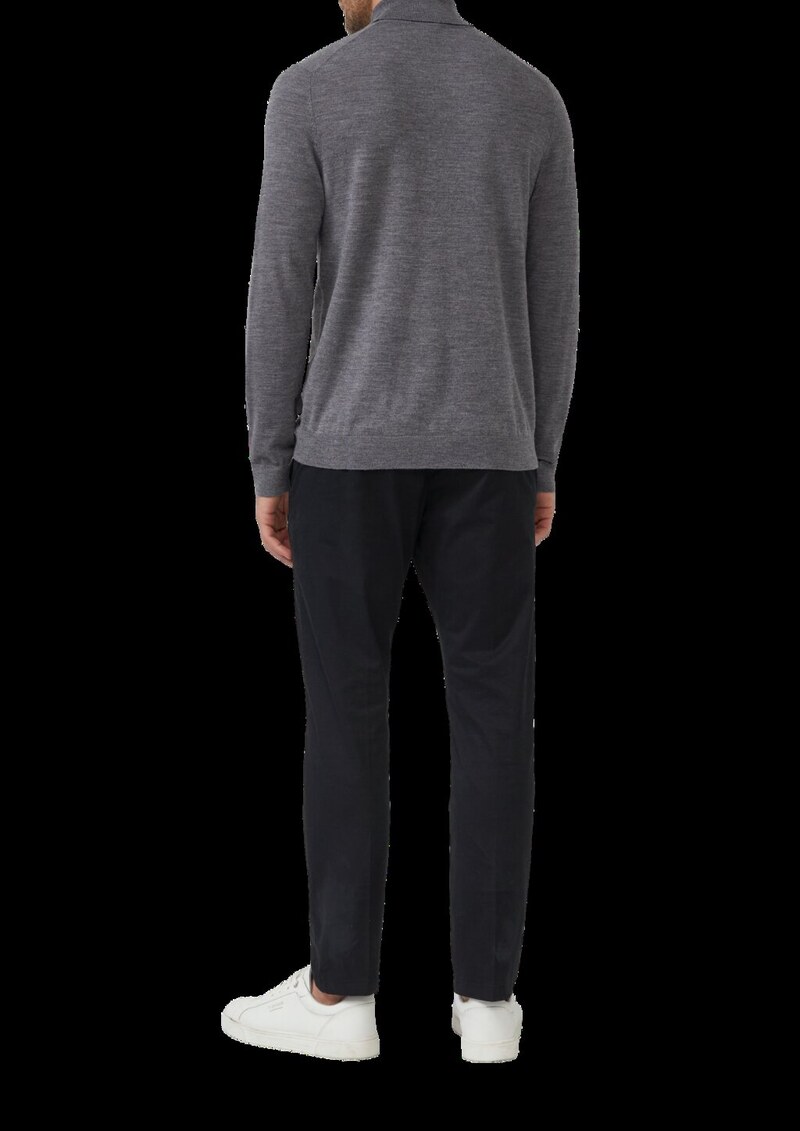 Rollkragenpullover aus reiner Merinowolle