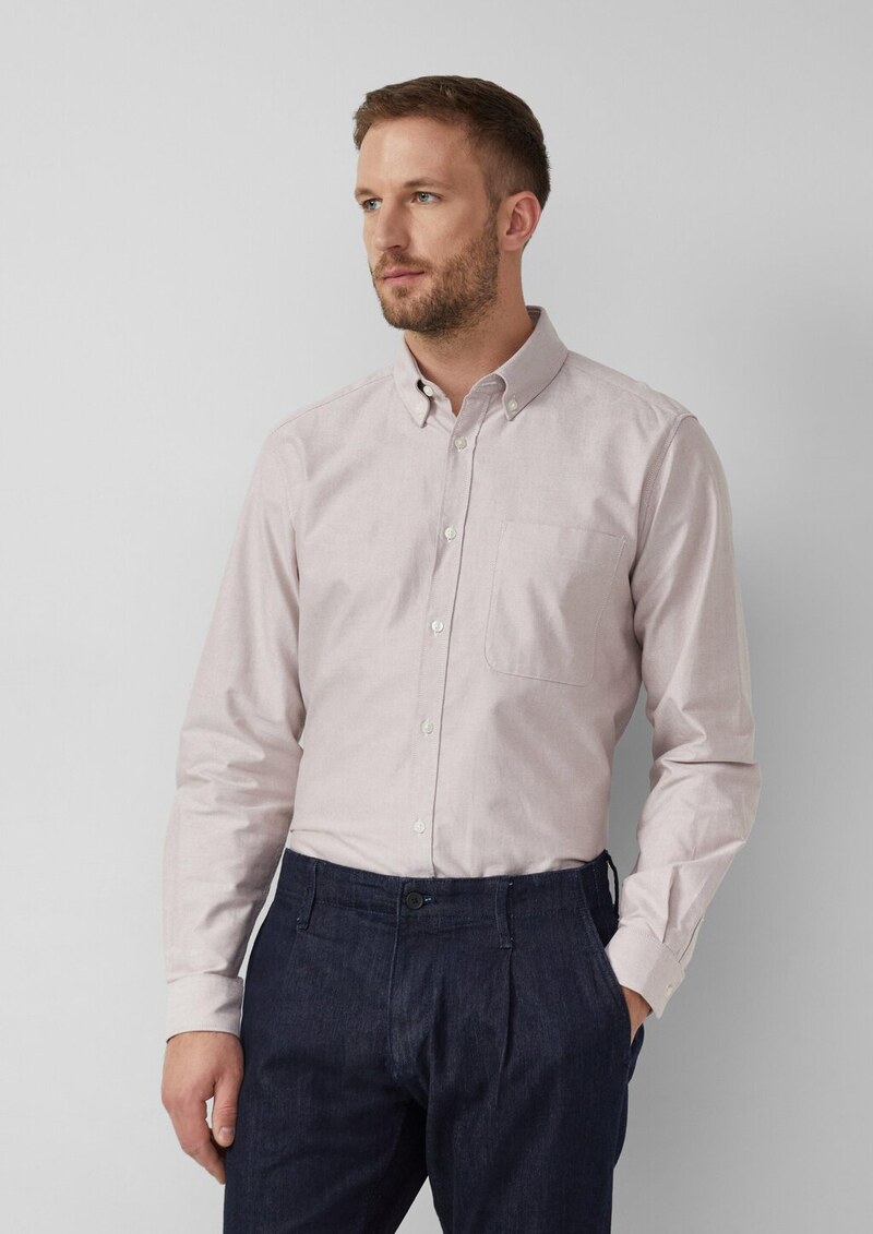 Regular Fit: Oxfordhemd mit Button-Down-Kragen