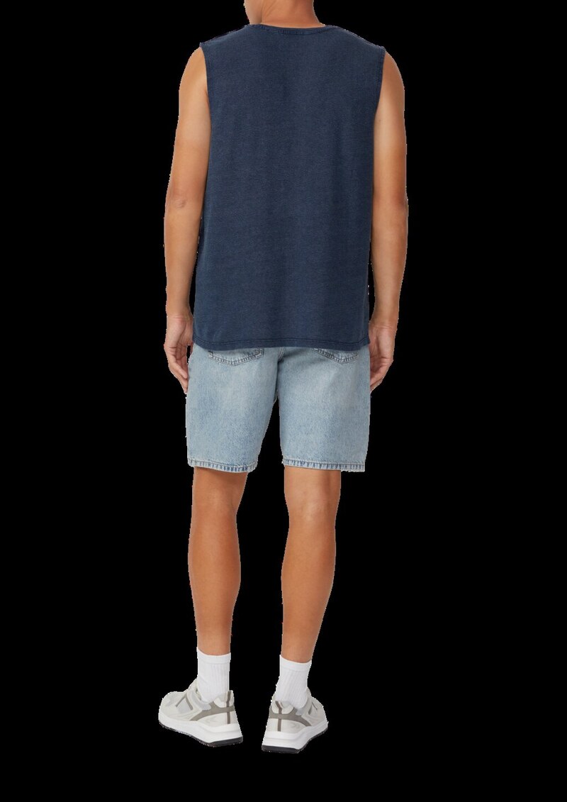 Gewaschenes Tanktop aus Strukturjersey